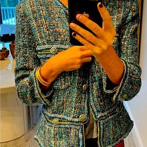Woven blazer gorgeous couture style “if you know you know”